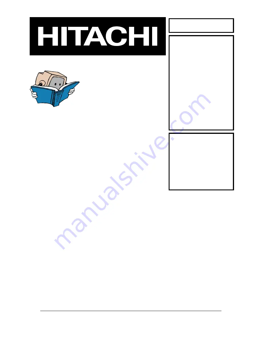 Hitachi CG2026S Service Manual Download Page 1