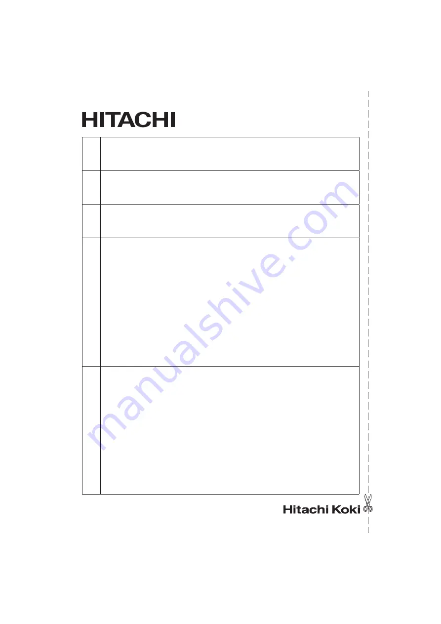 Hitachi CJ 90VAST Handling Instructions Manual Download Page 114