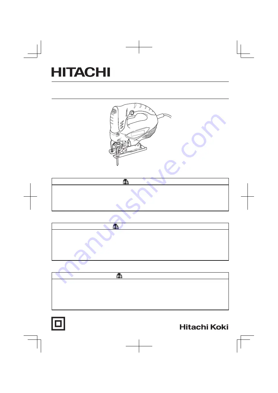 Hitachi CJ 90VST Скачать руководство пользователя страница 1