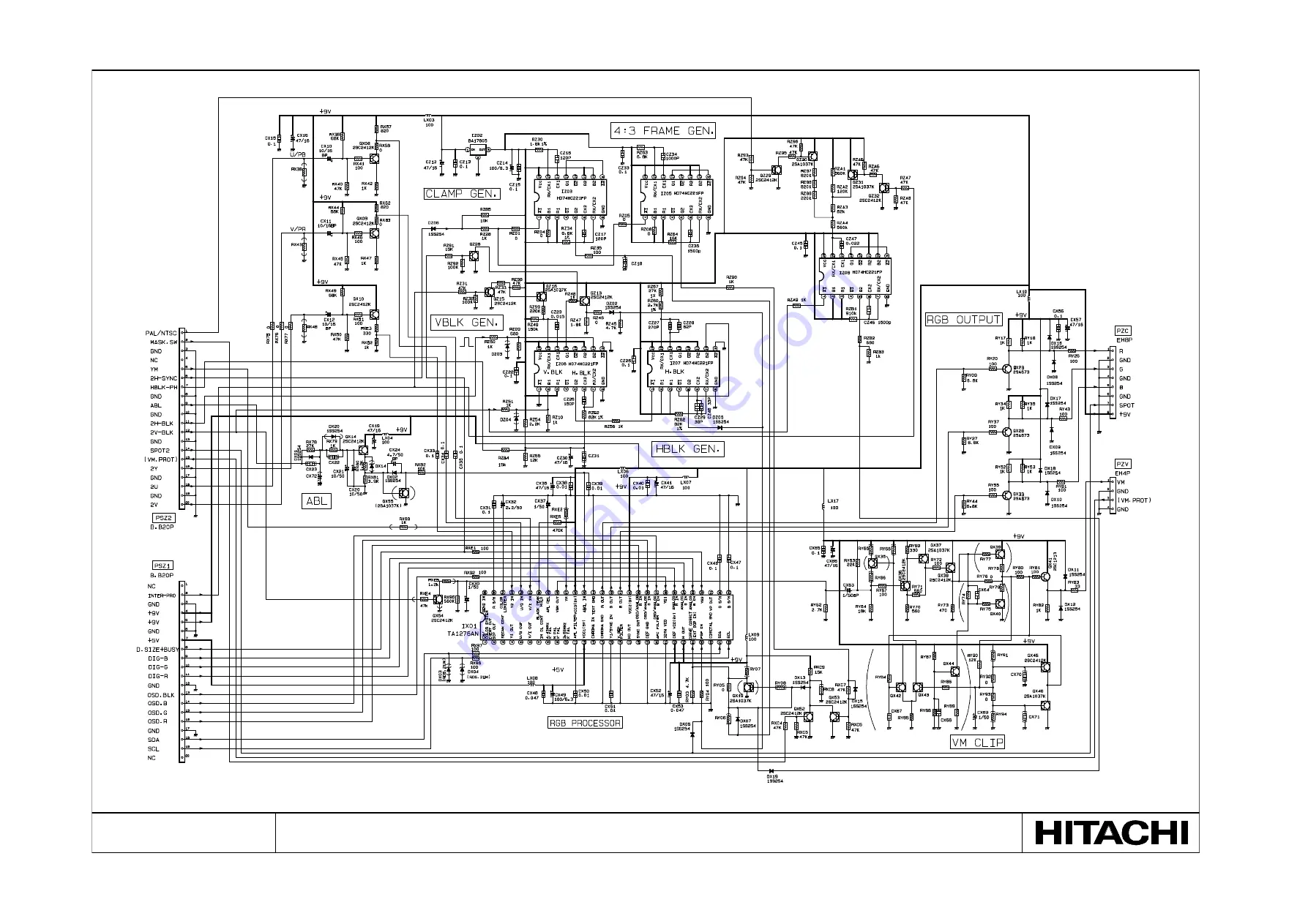 Hitachi CL43WP910TAN Service Manual Download Page 50