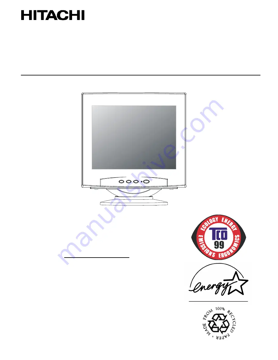 Hitachi CM715ET User Manual Download Page 1