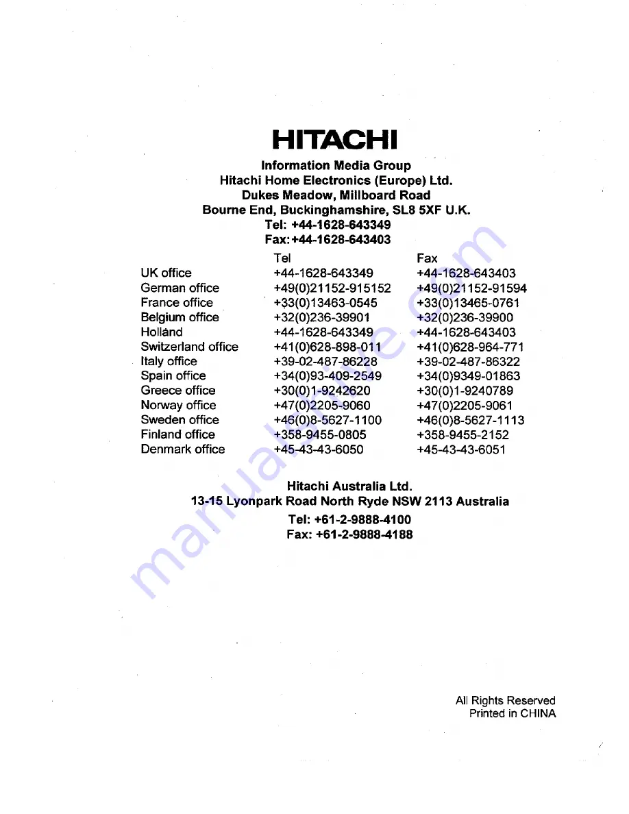 Hitachi CM776ET Скачать руководство пользователя страница 24