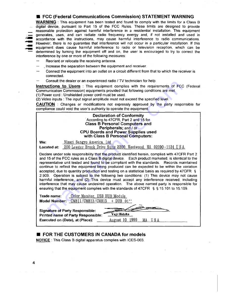 Hitachi CM811ETPlus User Manual Download Page 6