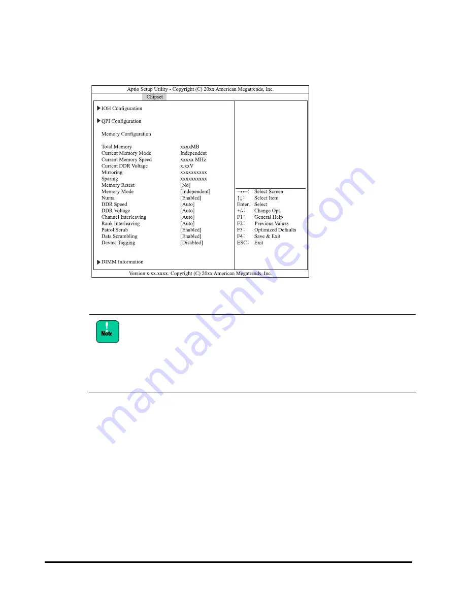 Hitachi Compute Rack 210H Bios Manual Download Page 40