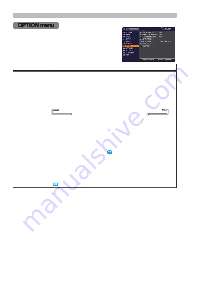 Hitachi CP-CW302WN User Manual Download Page 60