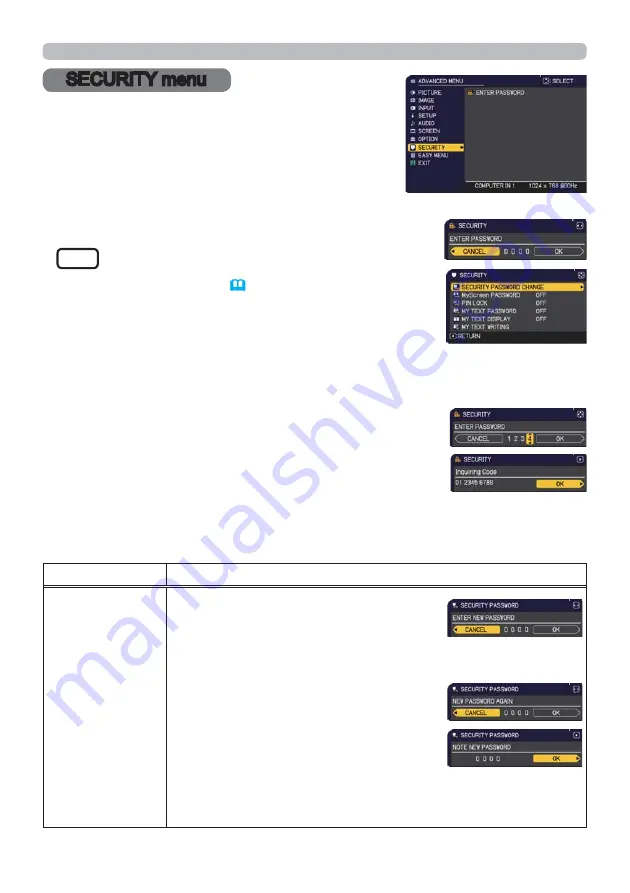 Hitachi CP-EX303 User Manual Download Page 58