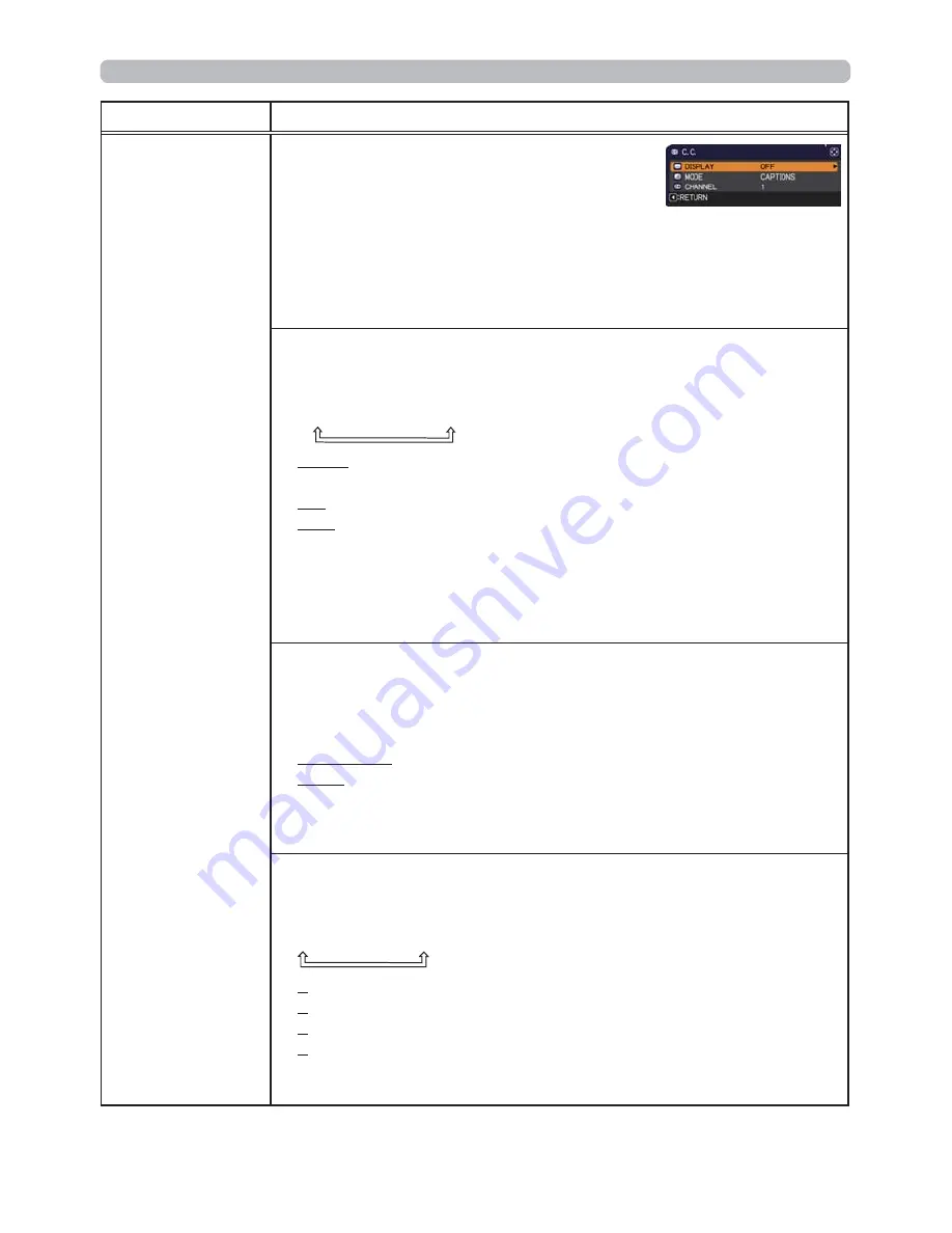 Hitachi CP-EX400 User Manual Download Page 52