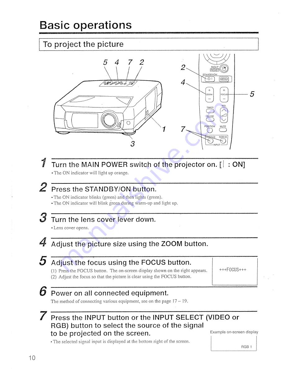 Hitachi CP-L850W Скачать руководство пользователя страница 10