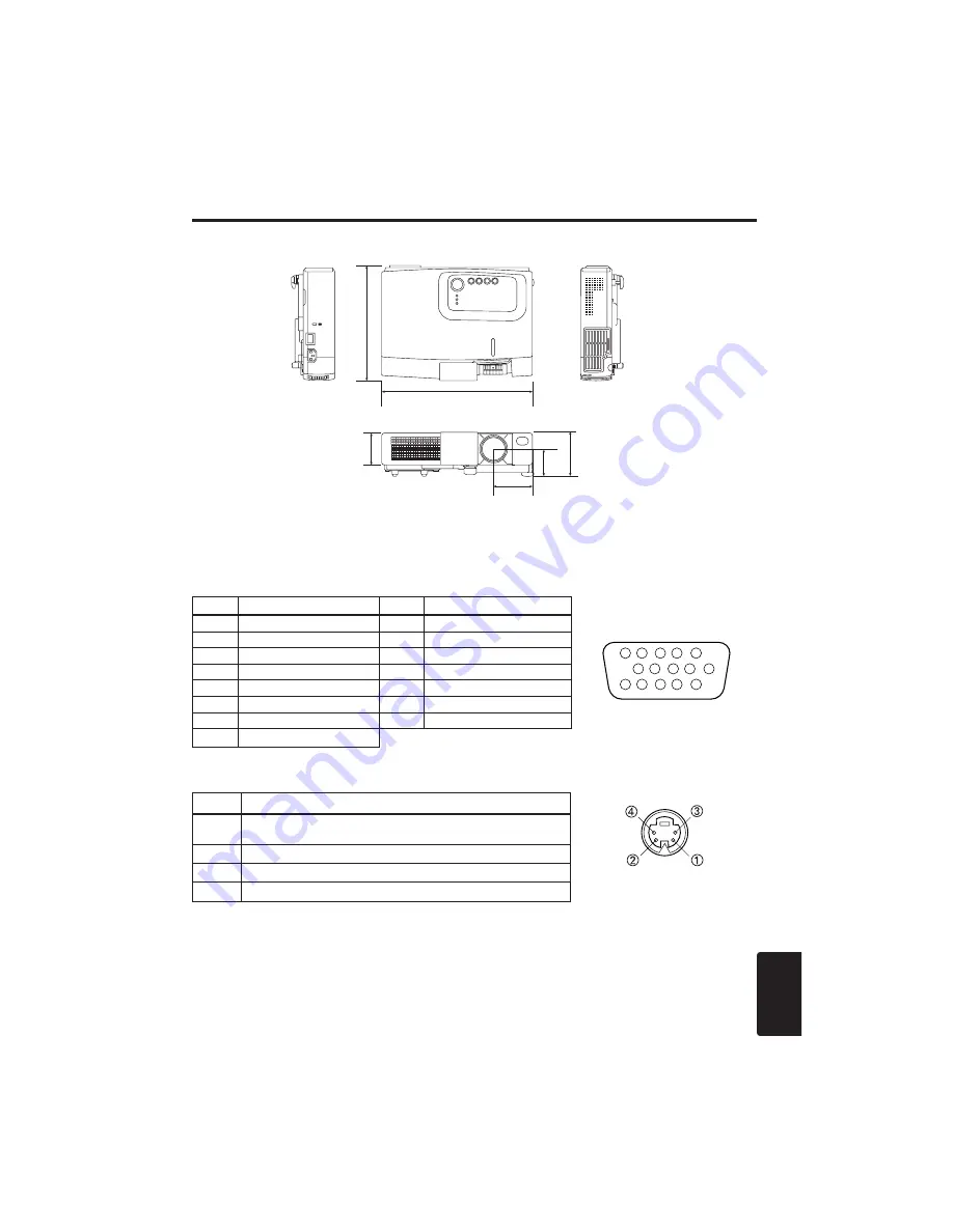 Hitachi CP-S225W User Manual Download Page 194