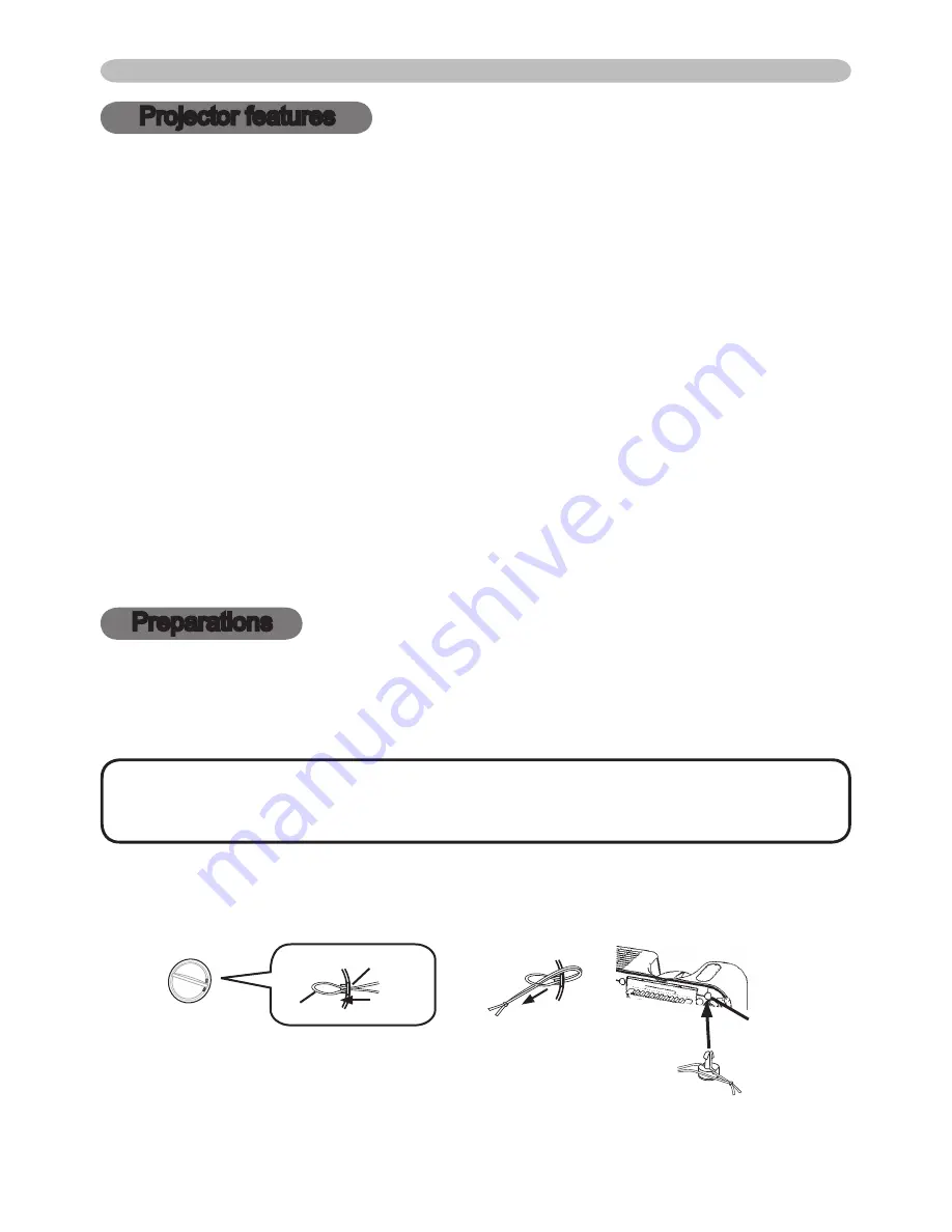 Hitachi CP-S240W User Manual Download Page 3