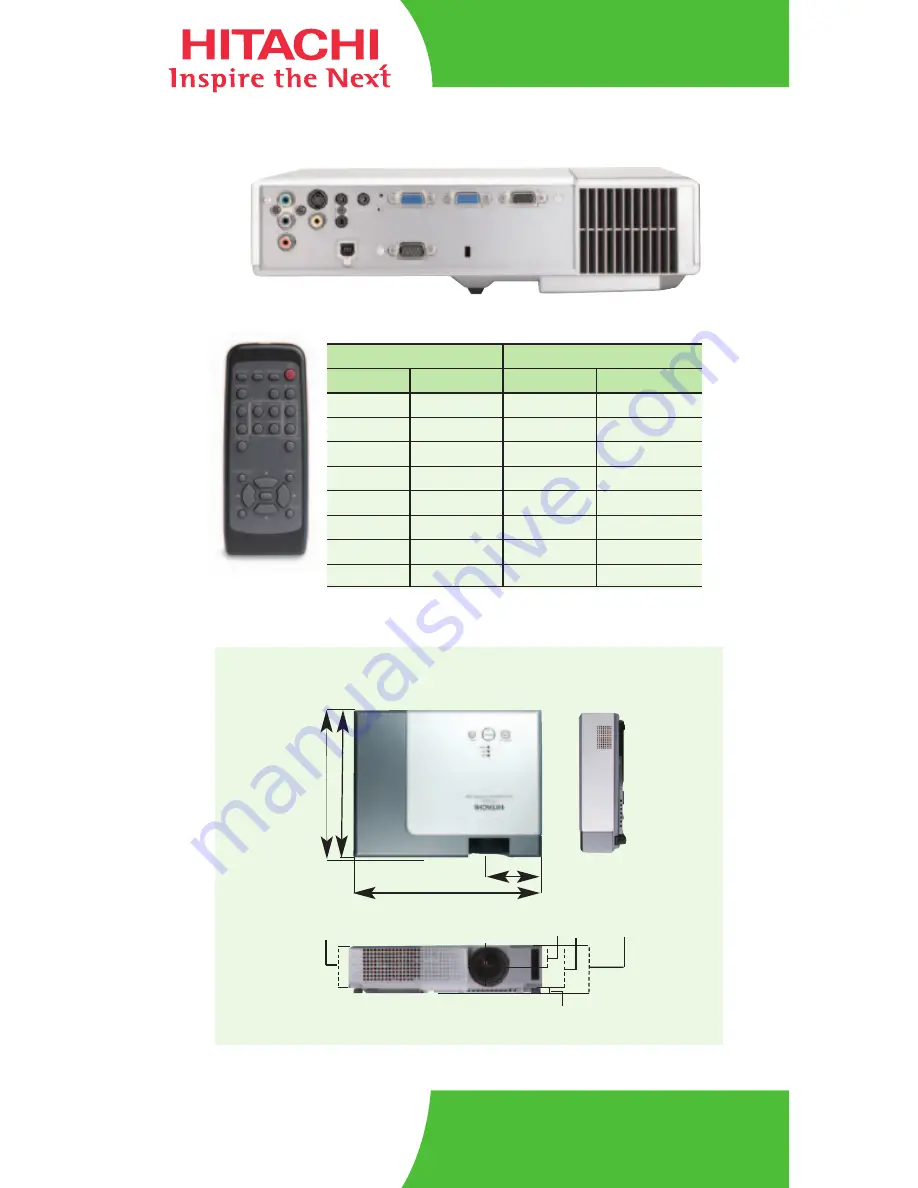 Hitachi CP-S335 series Скачать руководство пользователя страница 2