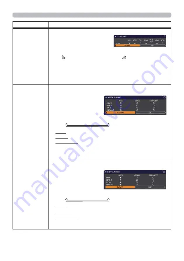 Hitachi CP-WU9410 Скачать руководство пользователя страница 62