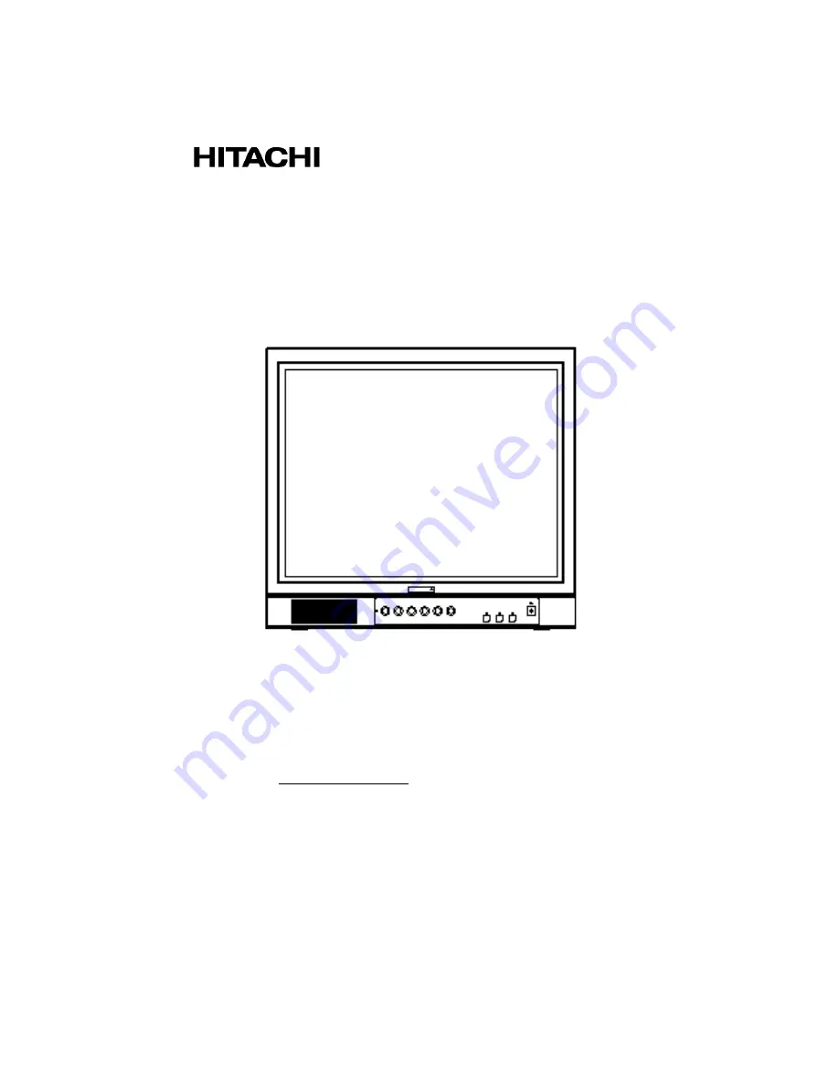 Hitachi CPX2102MS Скачать руководство пользователя страница 1