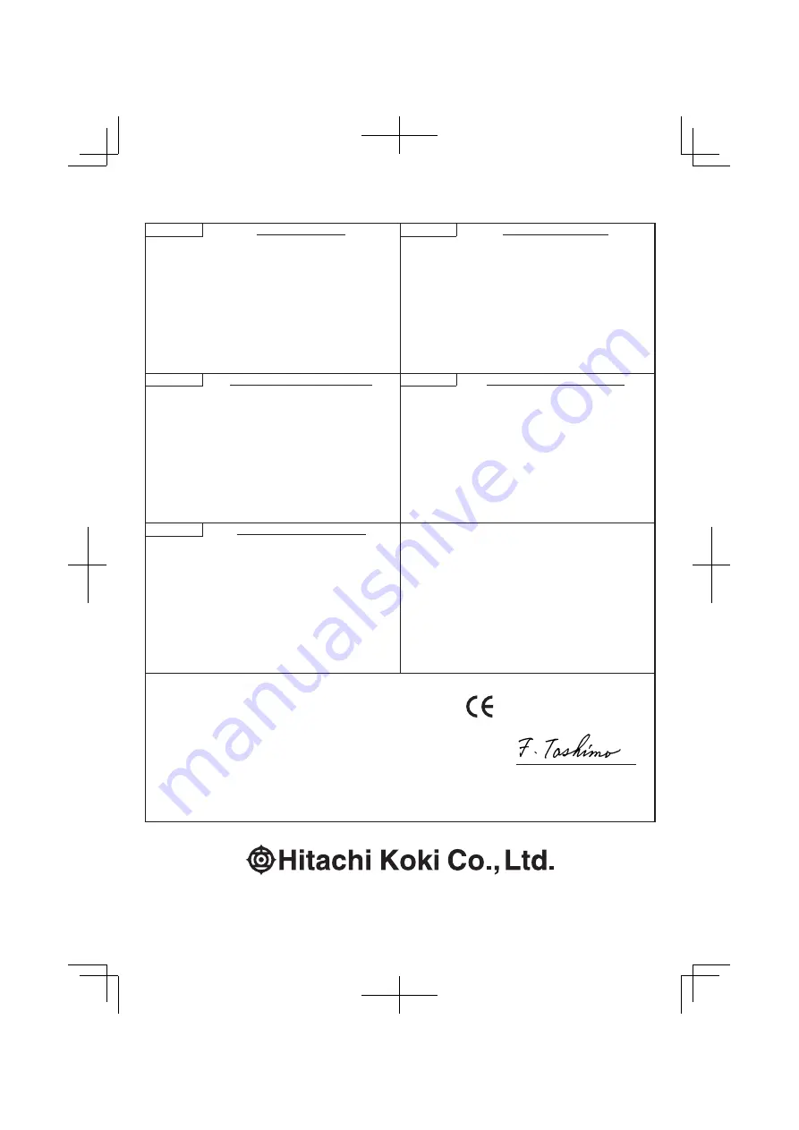 Hitachi CS 33EDT Handling Instructions Manual Download Page 116