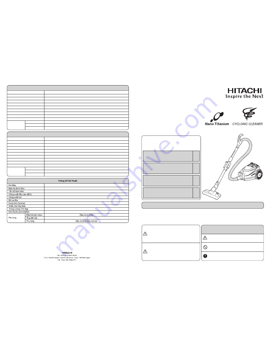 Hitachi CV-SY21V Operating Instructions Manual Download Page 1