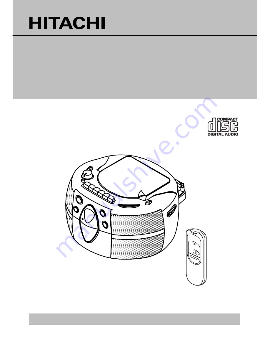 Hitachi CX-38E User Manual Download Page 1