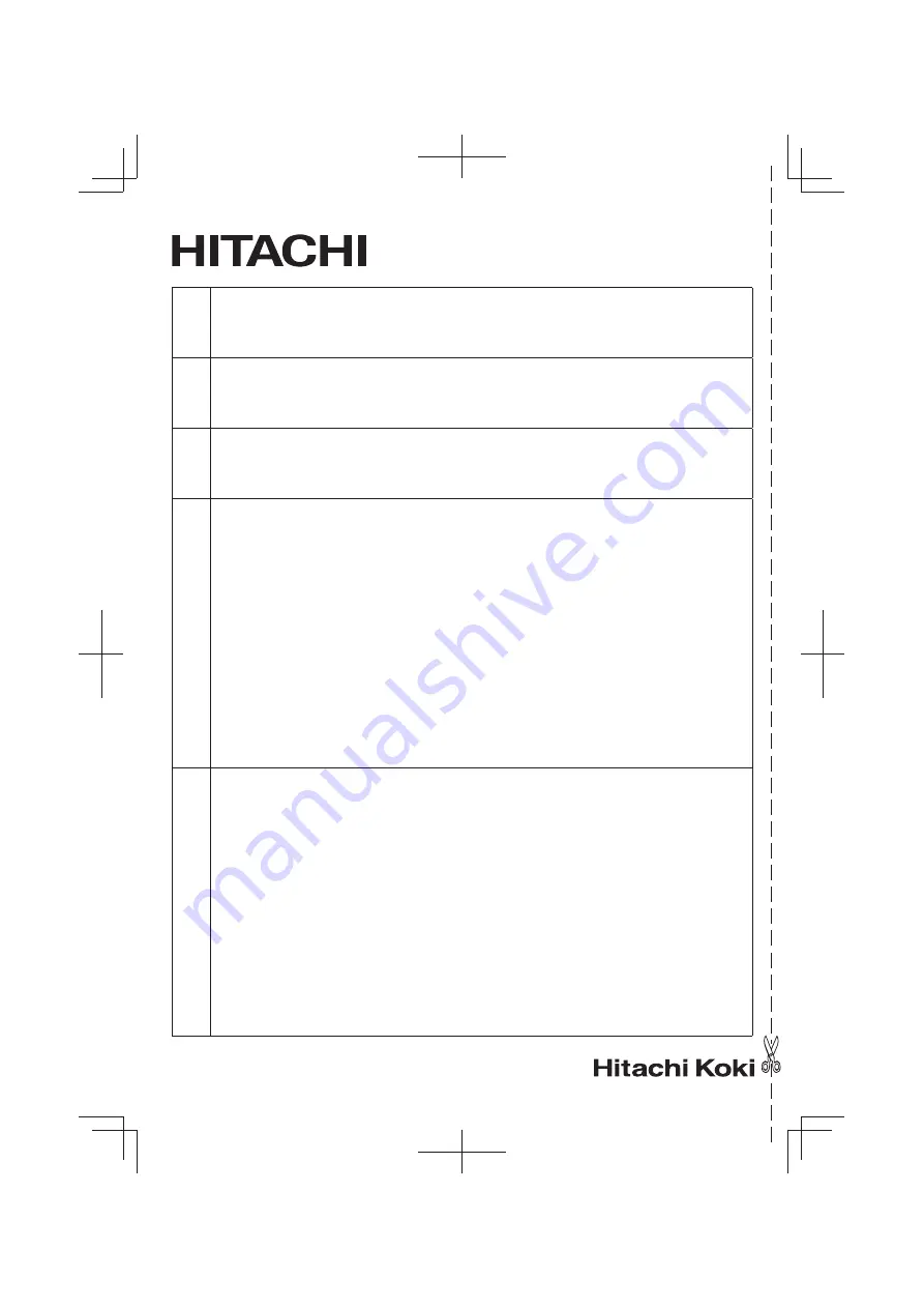 Hitachi D 10VF Handling Instructions Manual Download Page 120