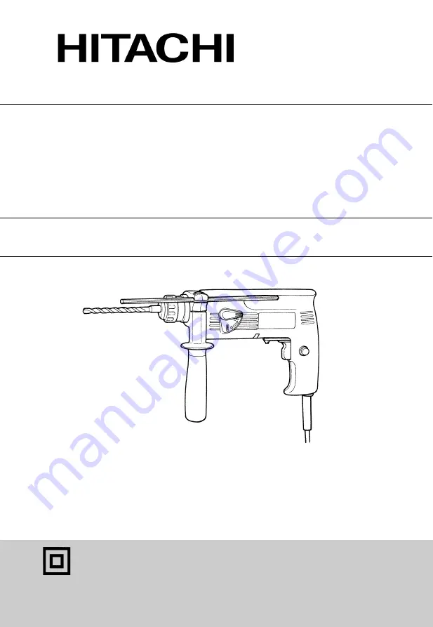 Hitachi DH 18VB Handling Instructions Manual Download Page 1