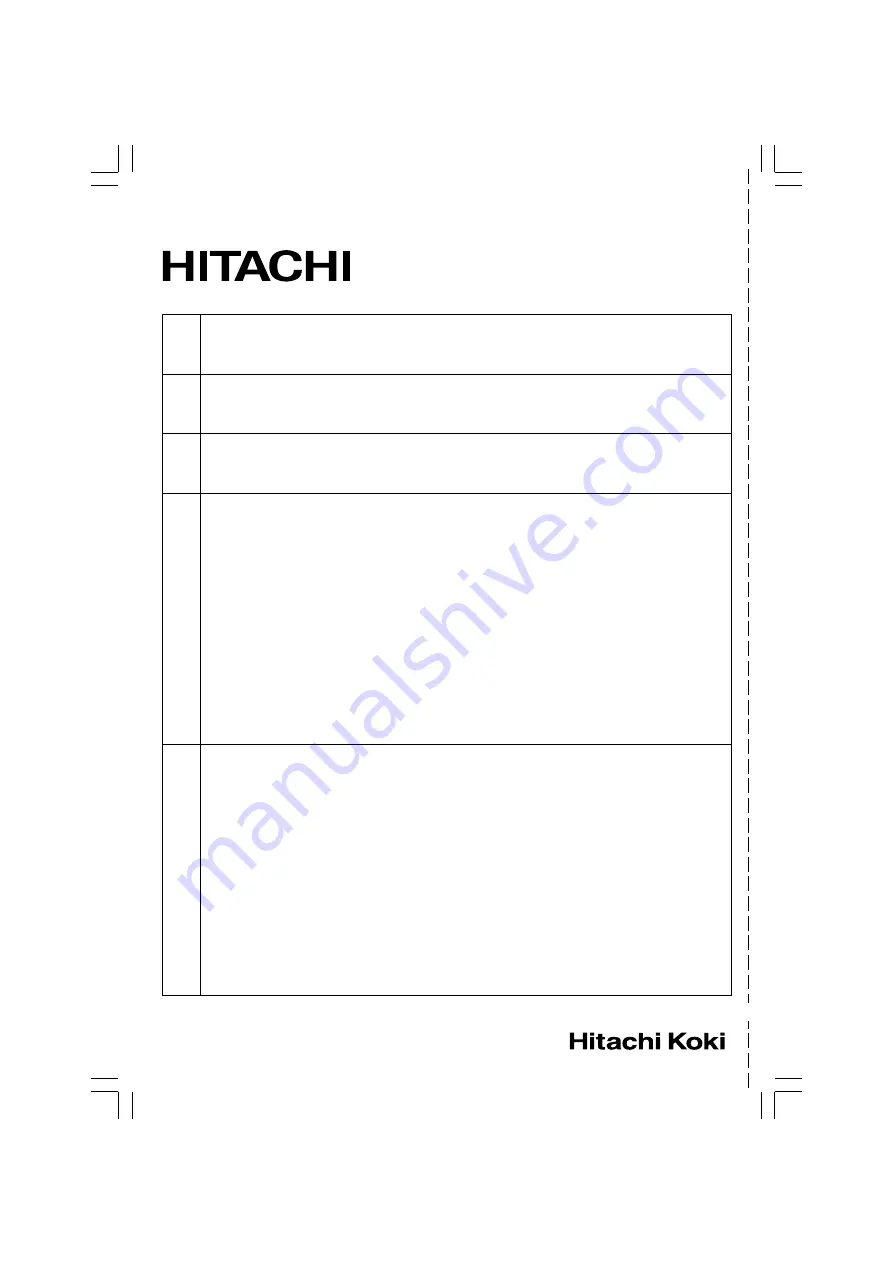 Hitachi dh 24dvc Handling Instructions Manual Download Page 84