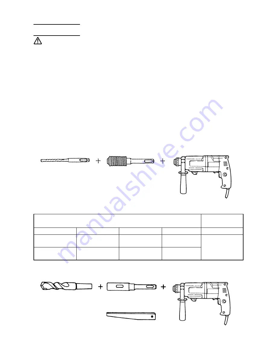 Hitachi DH 24VB Instruction Manual And Safety Instructions Download Page 12