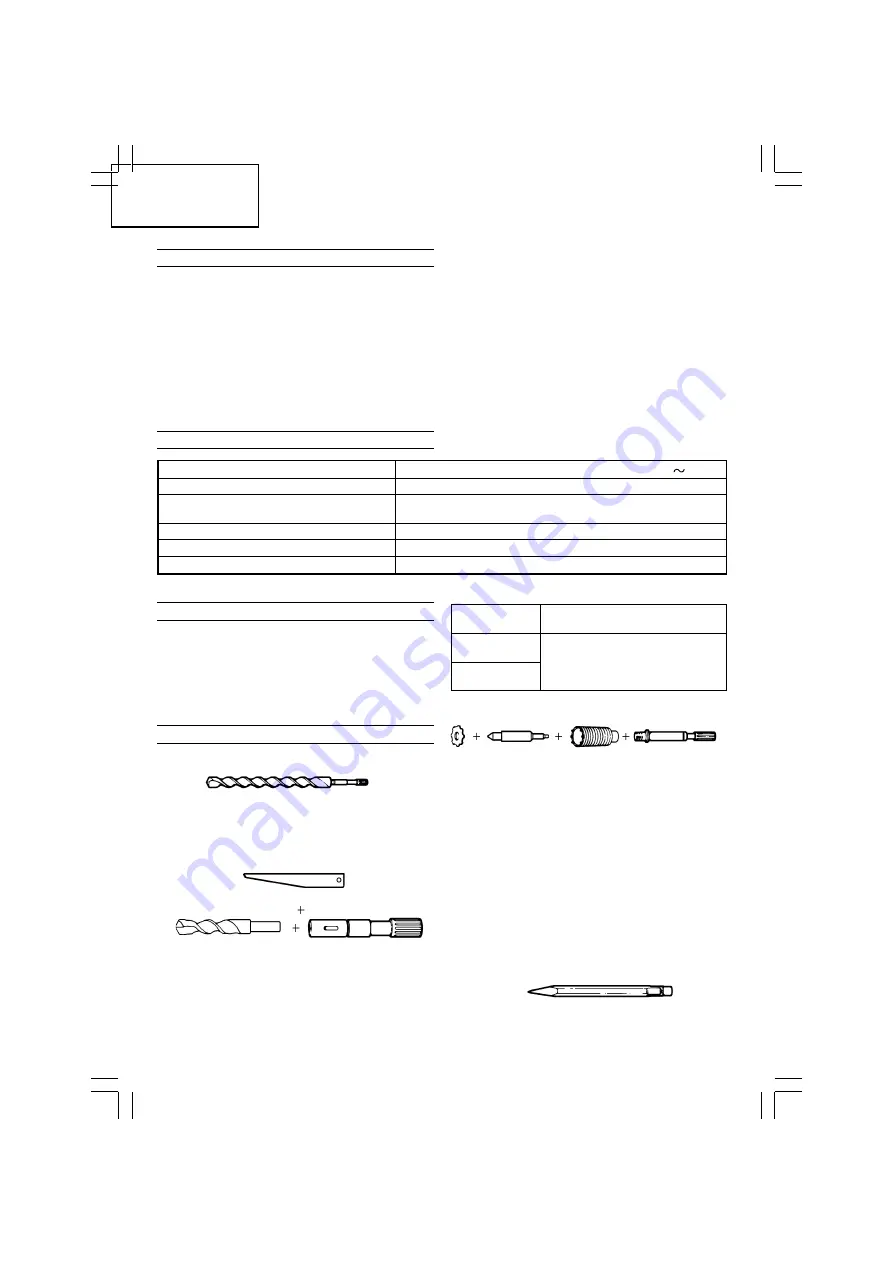 Hitachi DH 40FR Handling Instructions Manual Download Page 8