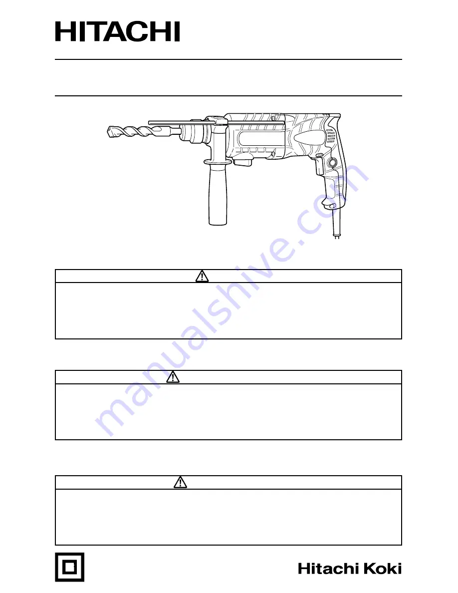 Hitachi DH24PB3 Instruction And Safety Manual Download Page 1