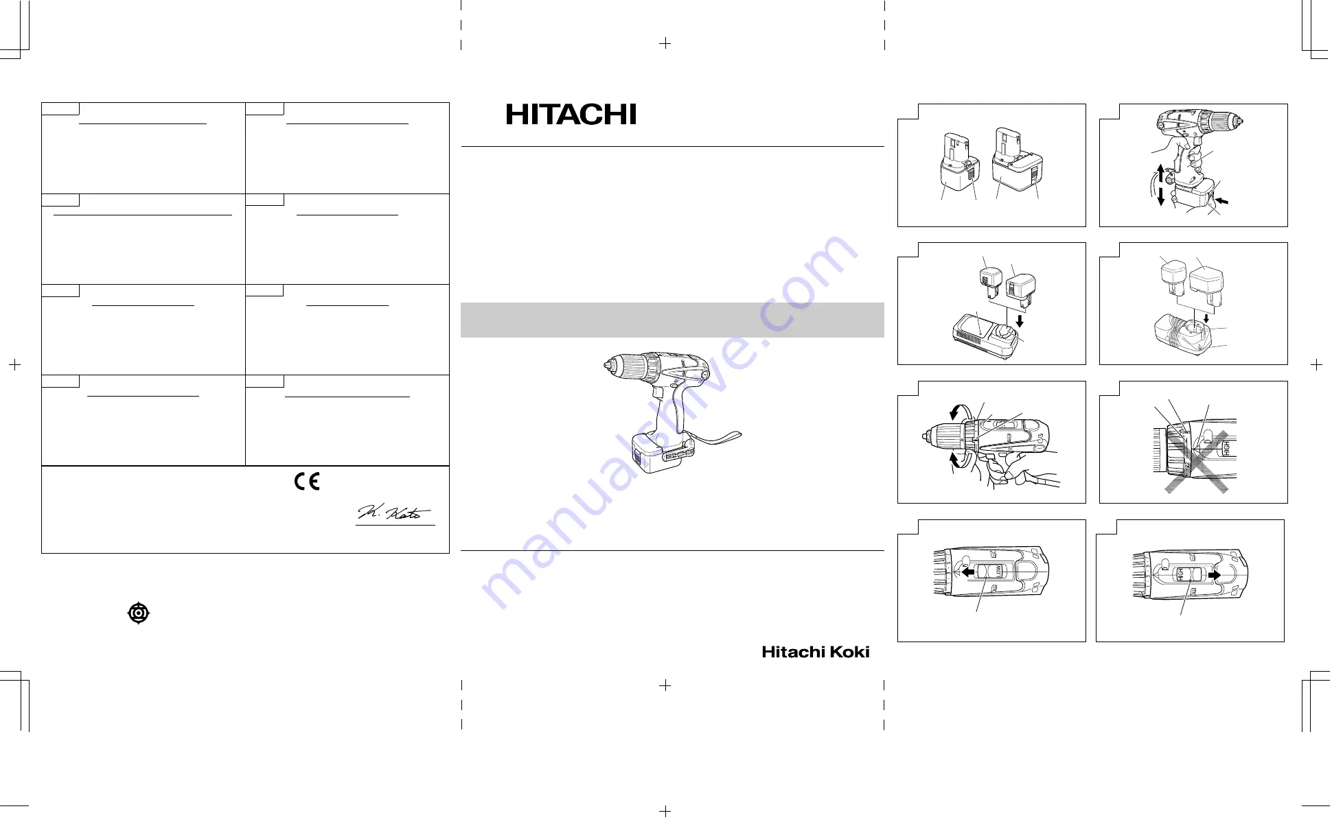 Hitachi DS 12DM Скачать руководство пользователя страница 2