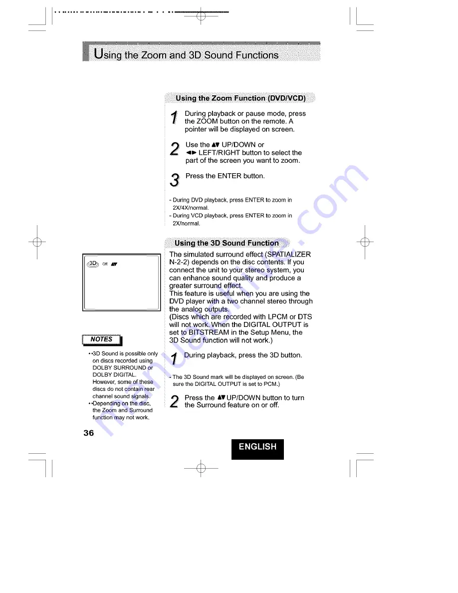 Hitachi DV-P313U Instruction Manual Download Page 36