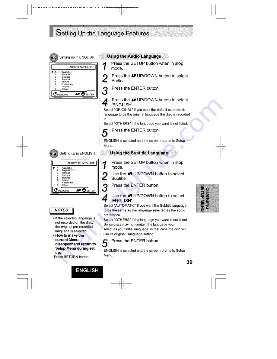 Hitachi DV-P313U Instruction Manual Download Page 39