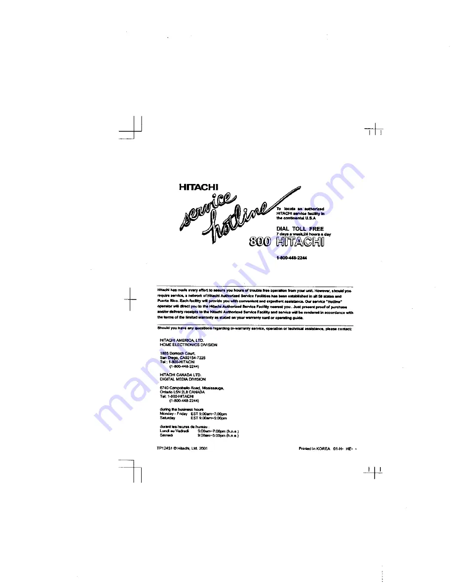 Hitachi DV-P313U Instruction Manual Download Page 46