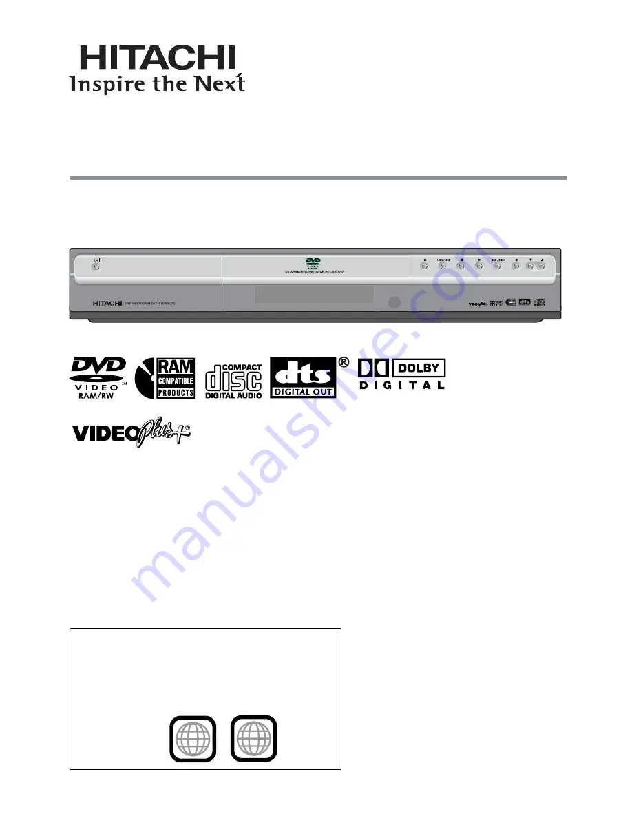 Hitachi DV-RX7000E Скачать руководство пользователя страница 1