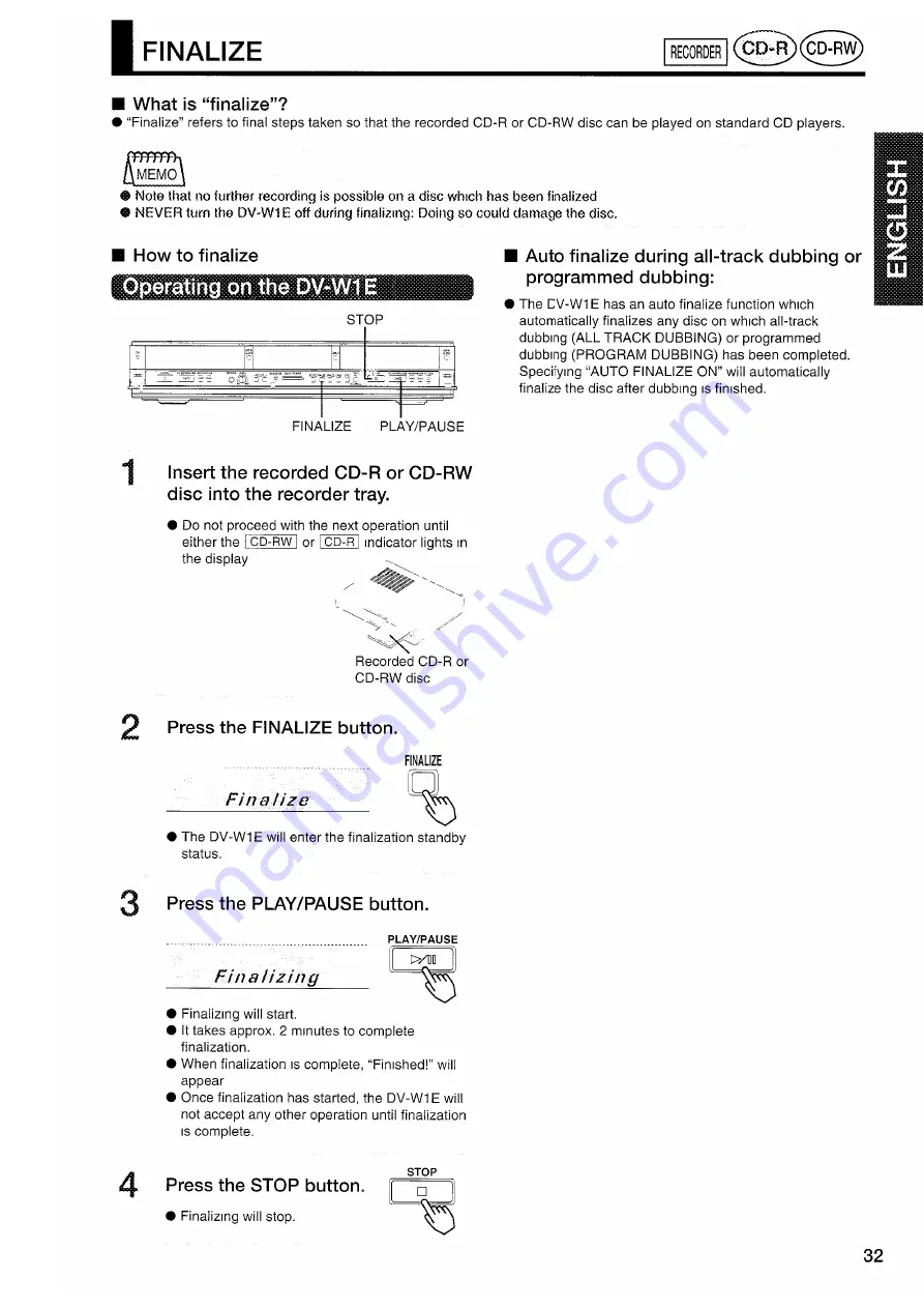 Hitachi DVW1E Instruction Manual Download Page 33