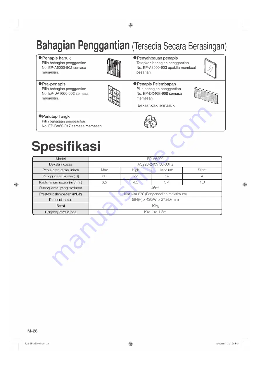 Hitachi EP-A5000 Instruction Manual Download Page 85