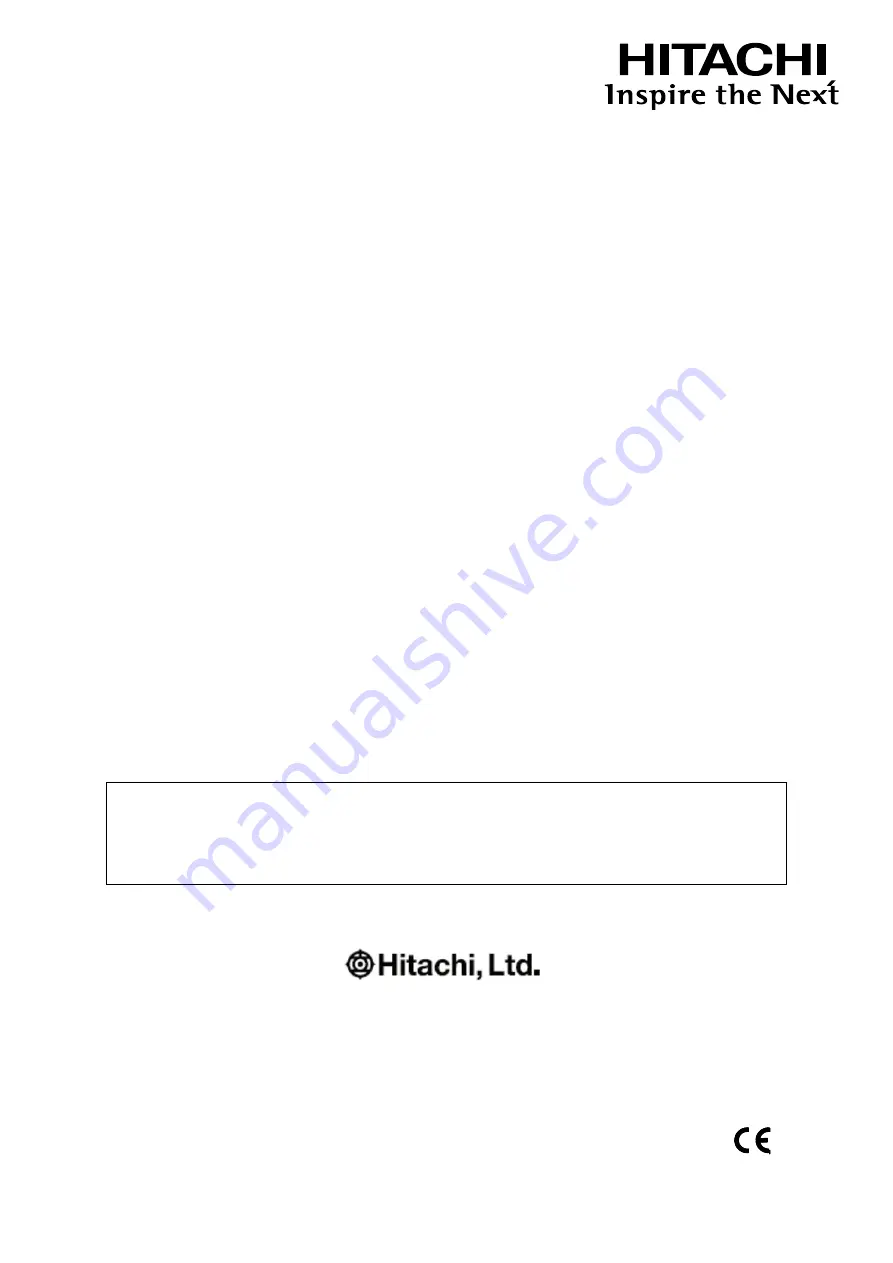 Hitachi EUP-F531 Instruction Manual Download Page 1