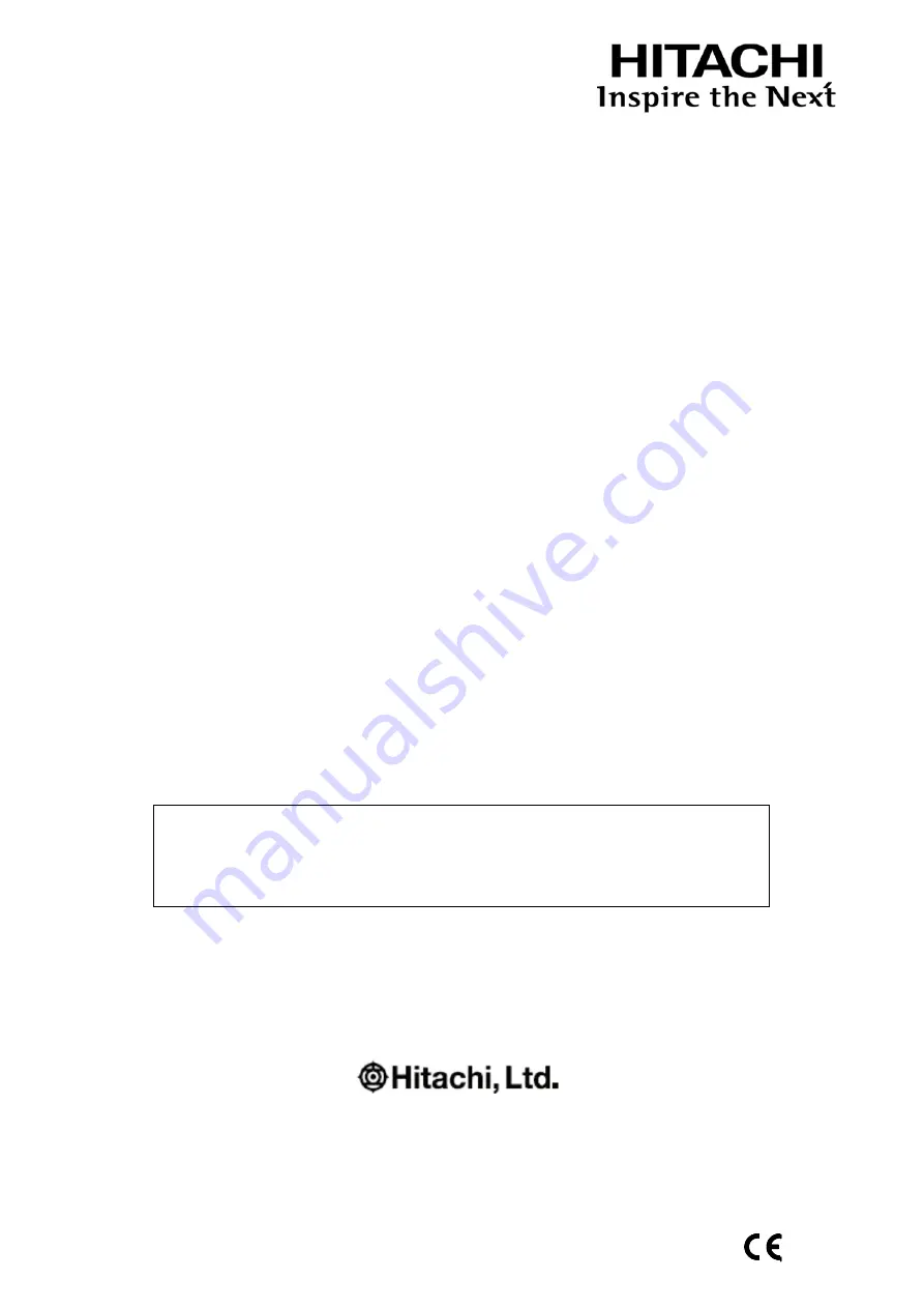 Hitachi EUP-VV531 Instruction Manual Download Page 1