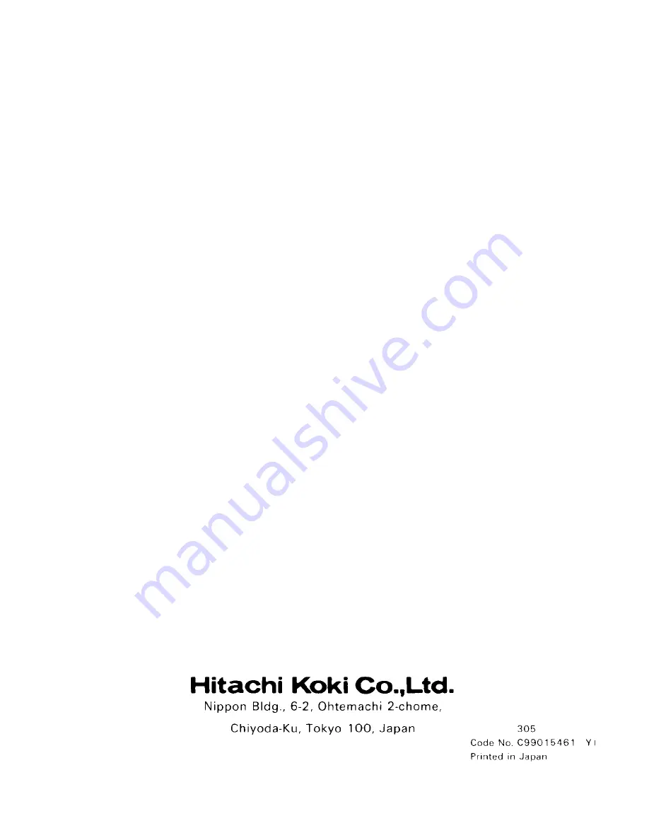 Hitachi FDV 12V Instruction Manual Download Page 19