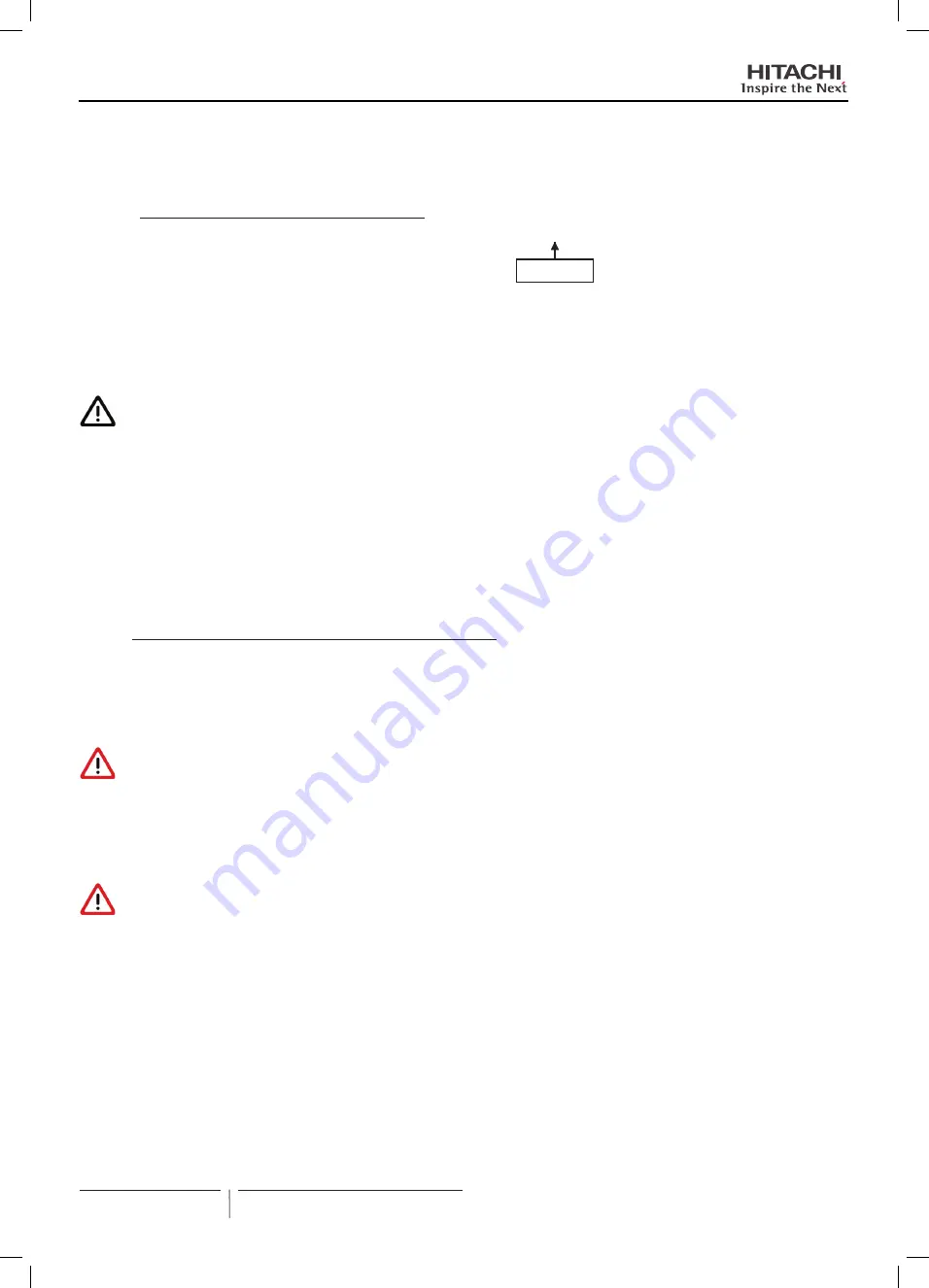 Hitachi FSXN1E Series Installation And Operation Manual Download Page 70