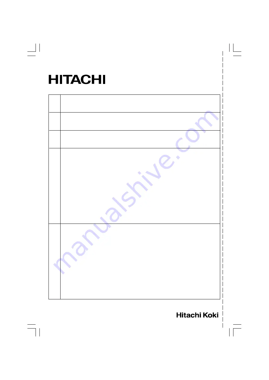 Hitachi G 13SC2 Скачать руководство пользователя страница 64