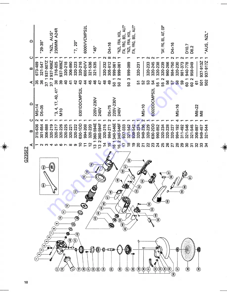 Hitachi G 23SC3 Handling Instructions Manual Download Page 19