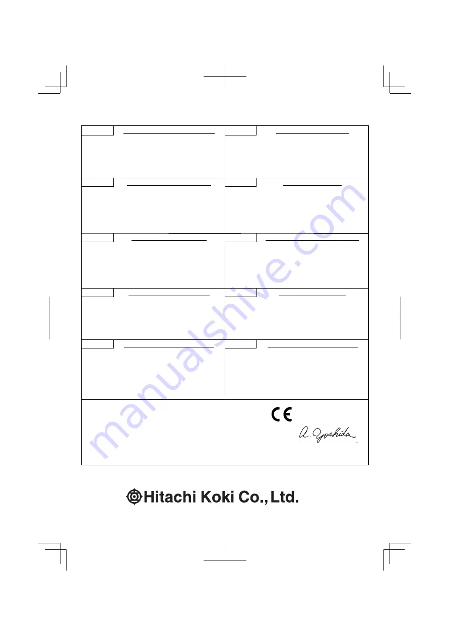 Hitachi GP 10DL Handling Instructions Manual Download Page 120