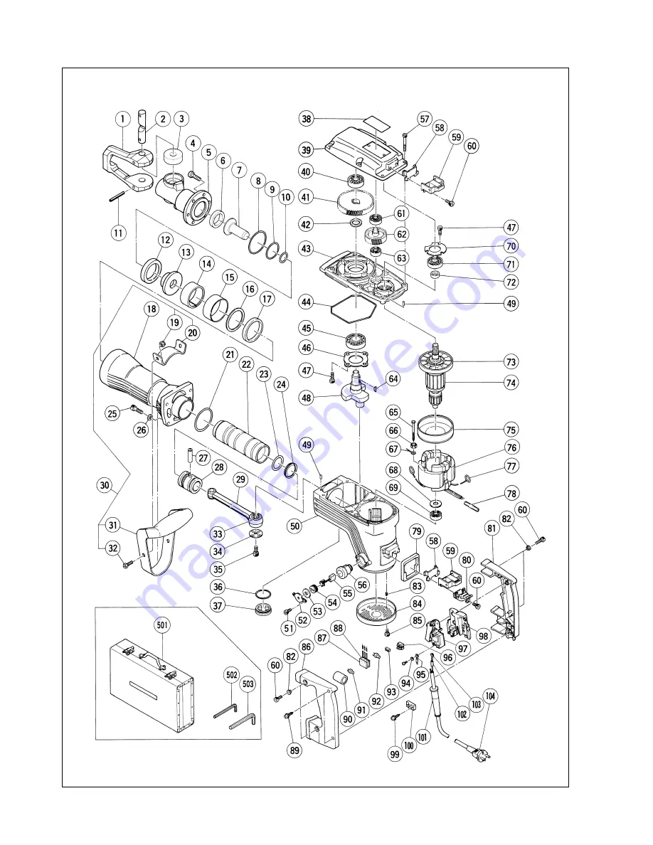 Hitachi H 65SD Technical Data And Service Manual Download Page 23