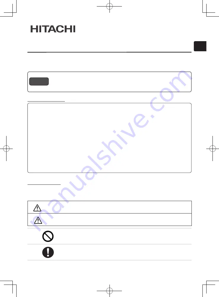 Hitachi HAS-WM03 User Manual Download Page 1