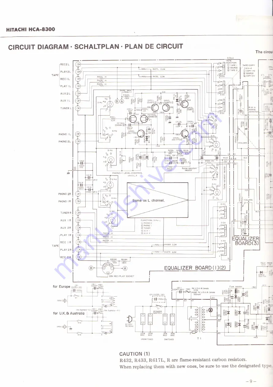 Hitachi HCA-8300 Скачать руководство пользователя страница 10