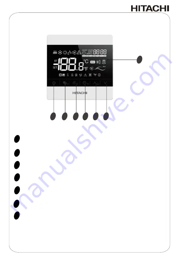 Hitachi HCWA21NEWH Installation And Operation Manual Download Page 10