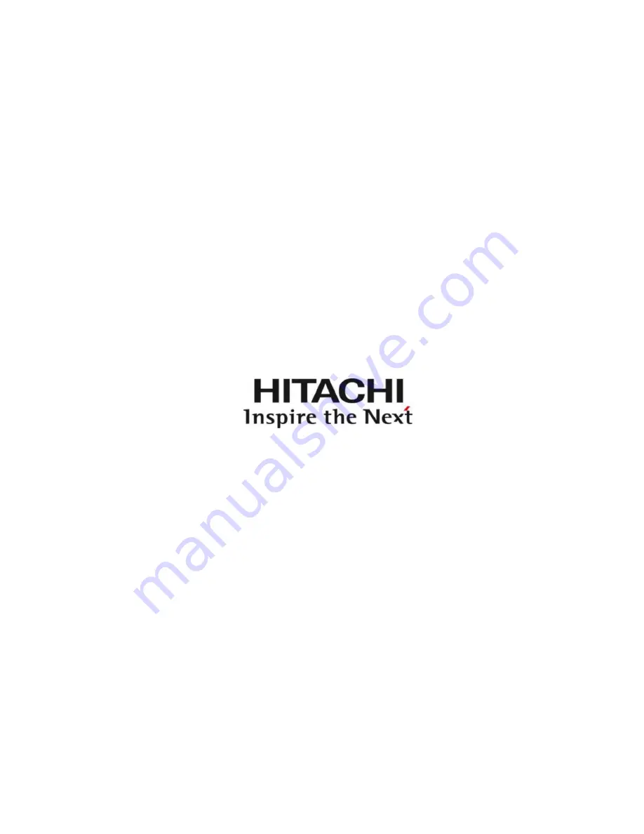 Hitachi HILF75101 Installation Manual Download Page 12