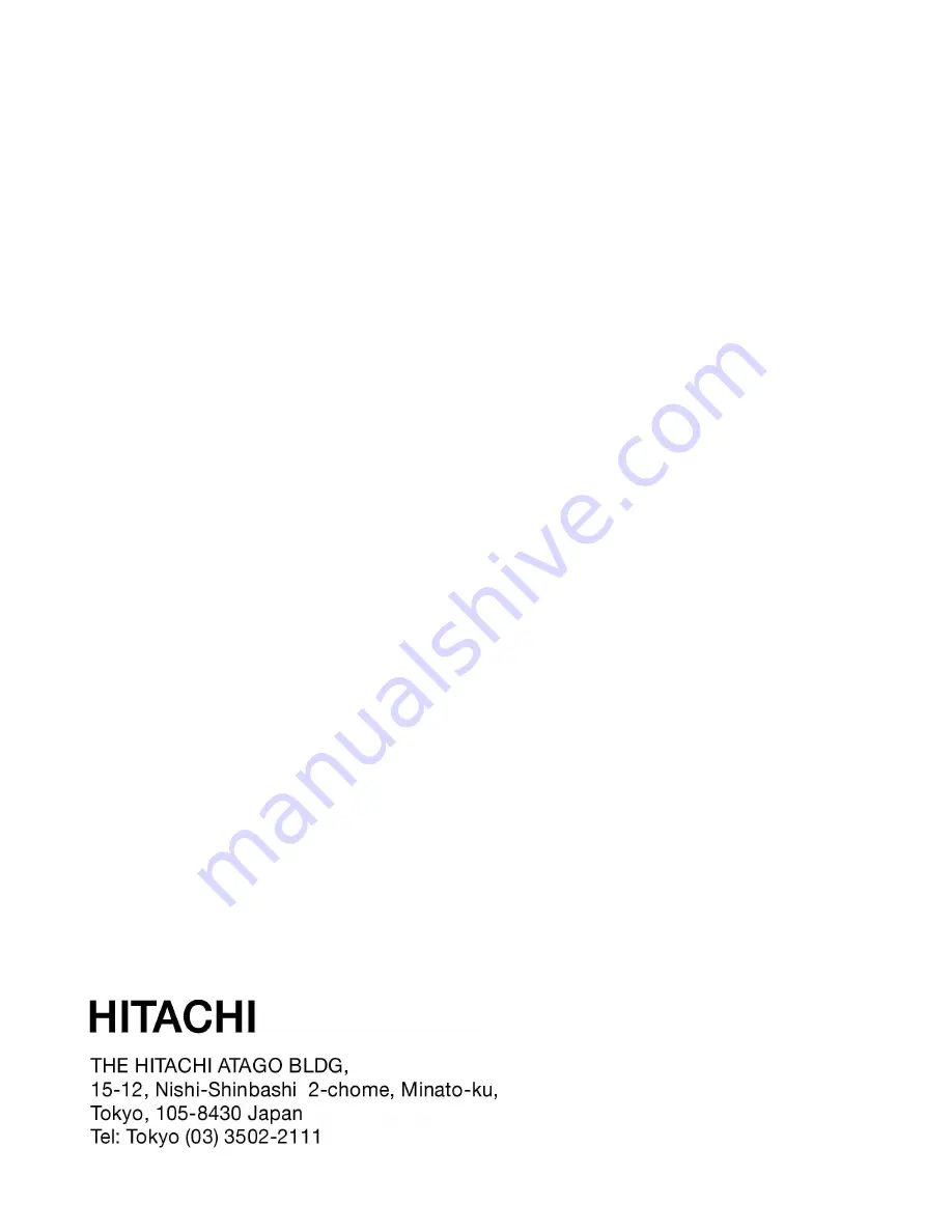 Hitachi HWF-800X Instruction Manual And Installation Instructions Download Page 48