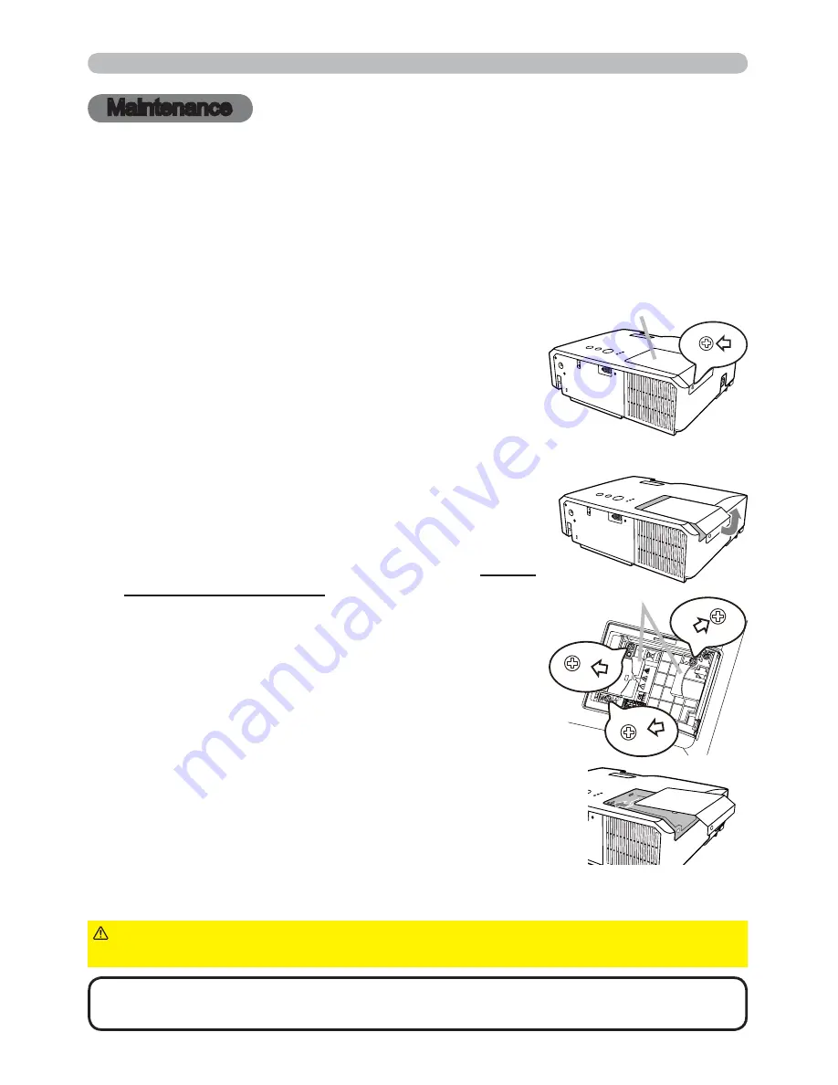 Hitachi Innovate CP-RX78 Operating Manual Download Page 58