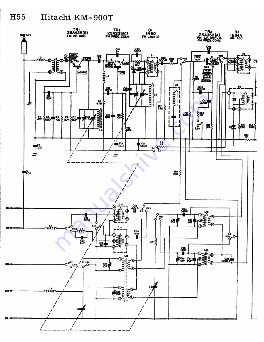 Hitachi KM-900T Service Manual Download Page 4