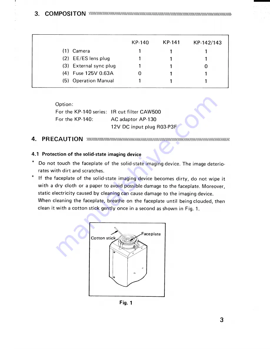 Hitachi KP-140 Operation Manual Download Page 4