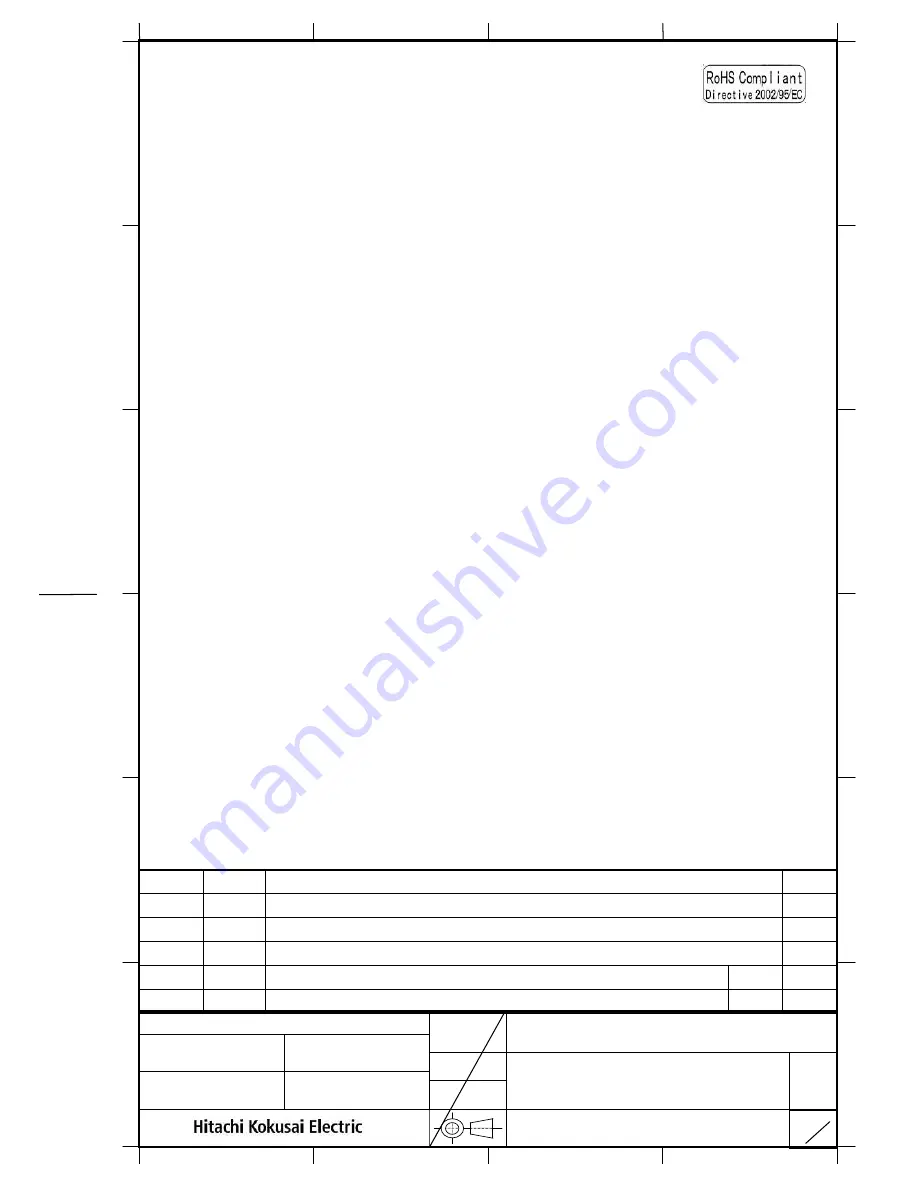 Hitachi KP-FD500GV Specifications Download Page 1